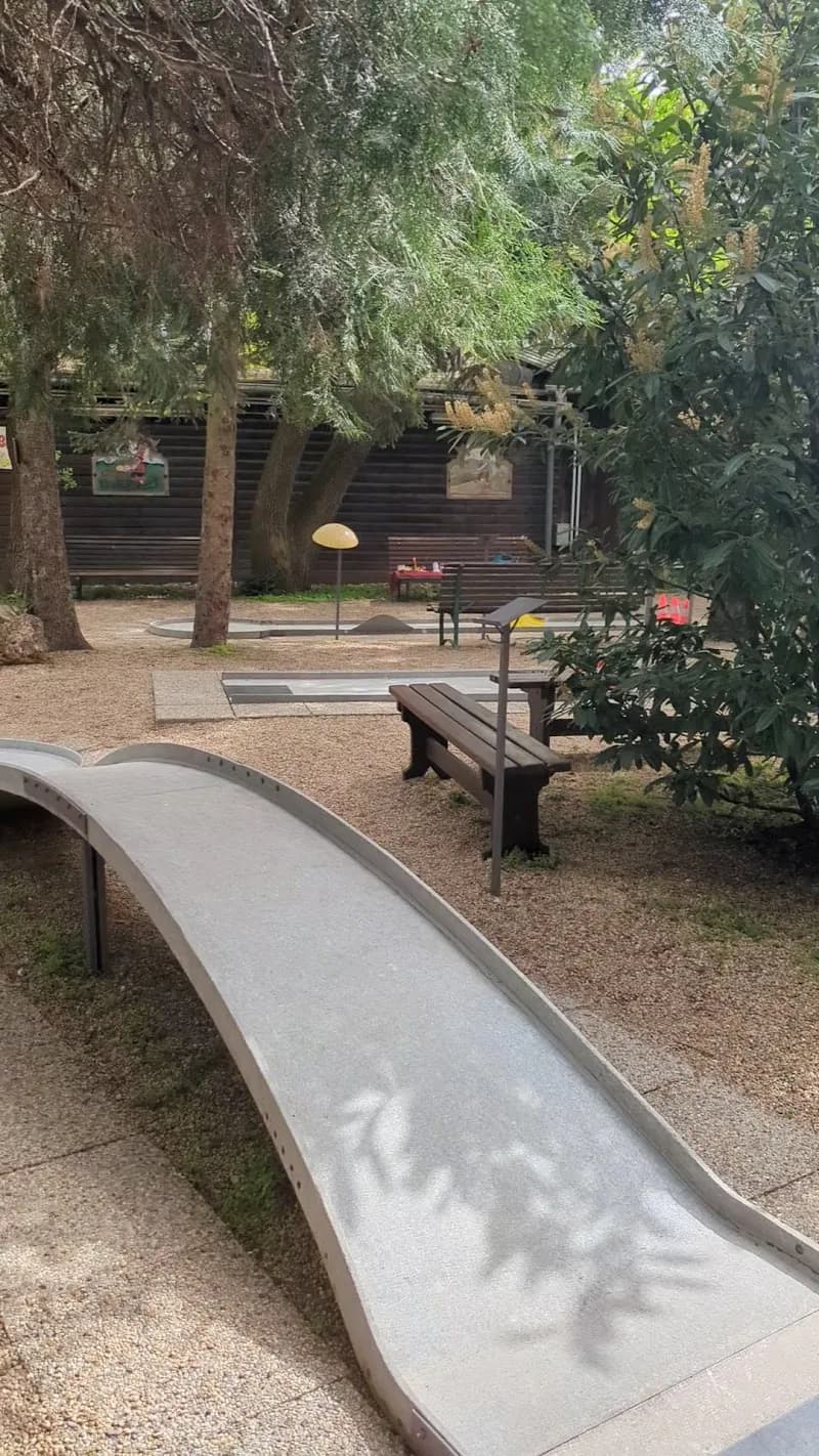 View of Minigolf Böhmischer Prater in Vienna, W