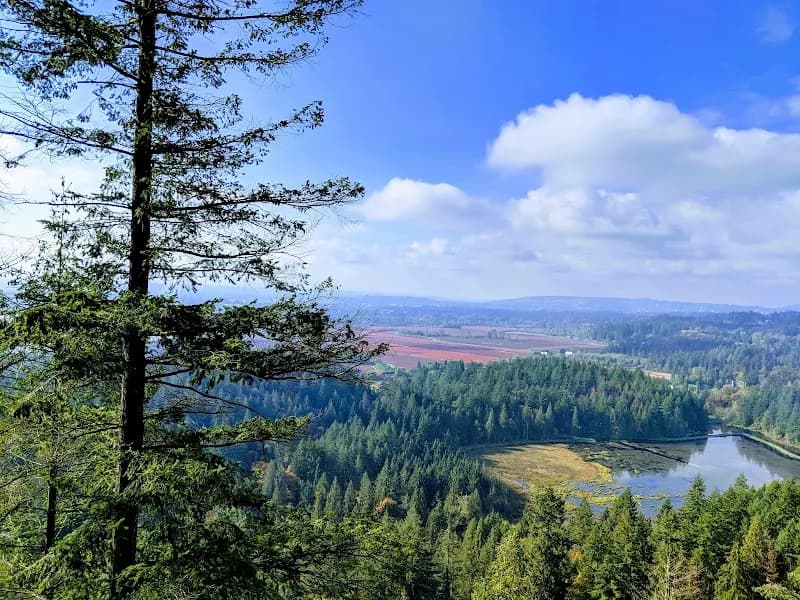 View of Minnekhada Regional Park in Port Coquitlam, BC