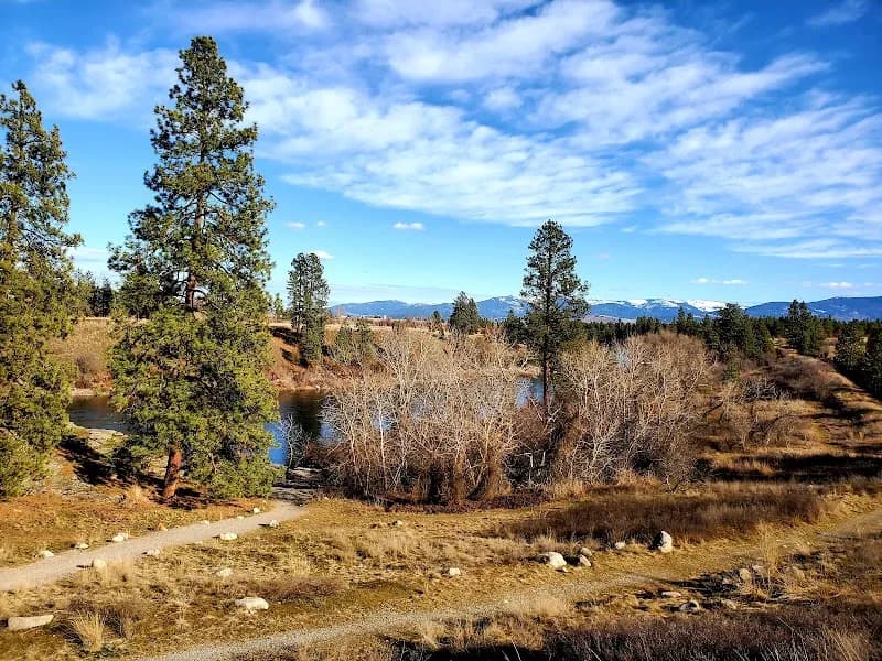 View of Mirabeau Point Park in Spokane Valley, WA