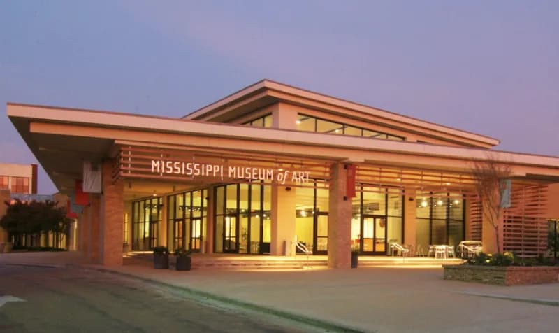 View of Mississippi Museum of Art in Jackson, MS