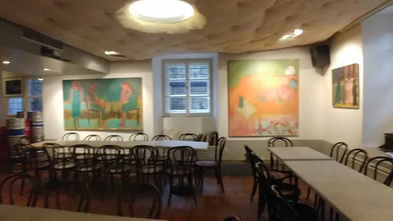 View of Mlejn Café & Bistro in Žižkov, CZ