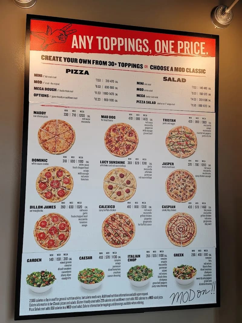 View of MOD Pizza in Brier Creek, NC