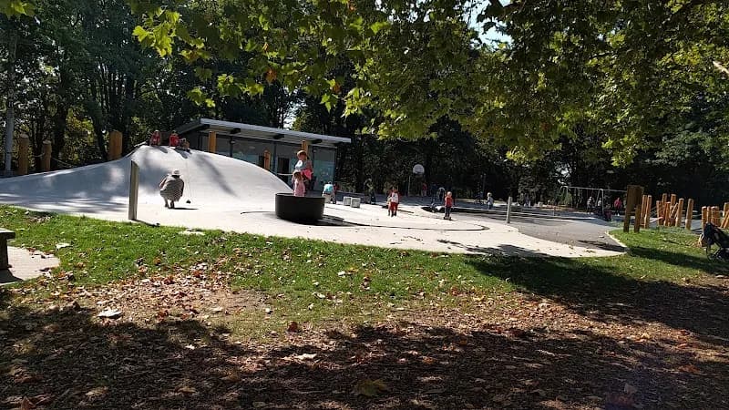 View of Moody Park in New Westminster, BC