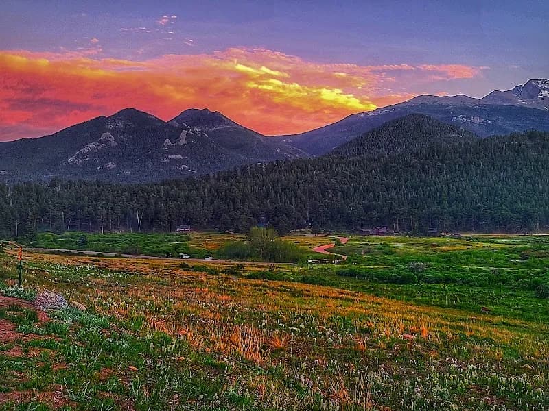 Moraine Park park in Estes Park, CO
