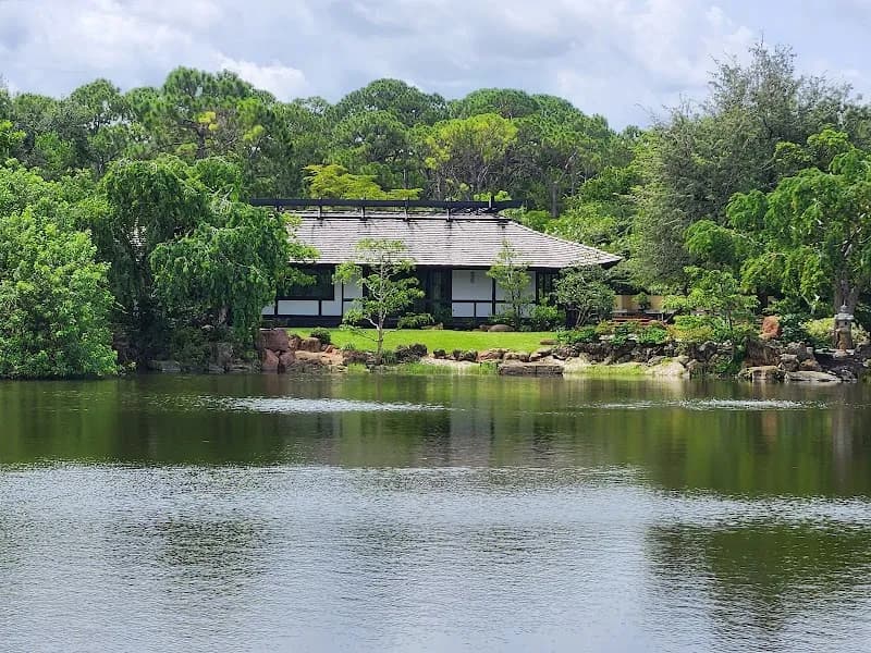 View of Morikami Museum and Japanese Gardens in West Palm Beach, FL