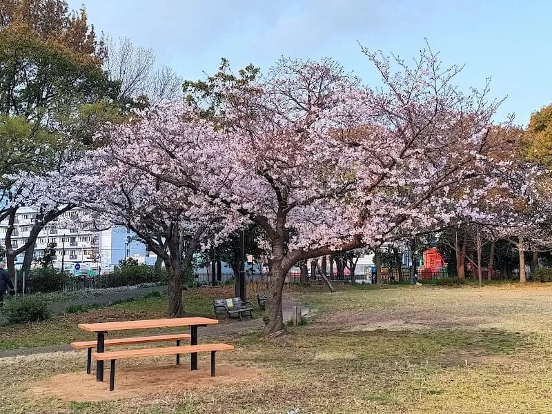 View of Motohama Ryokuchi in Amagasaki, Osaka