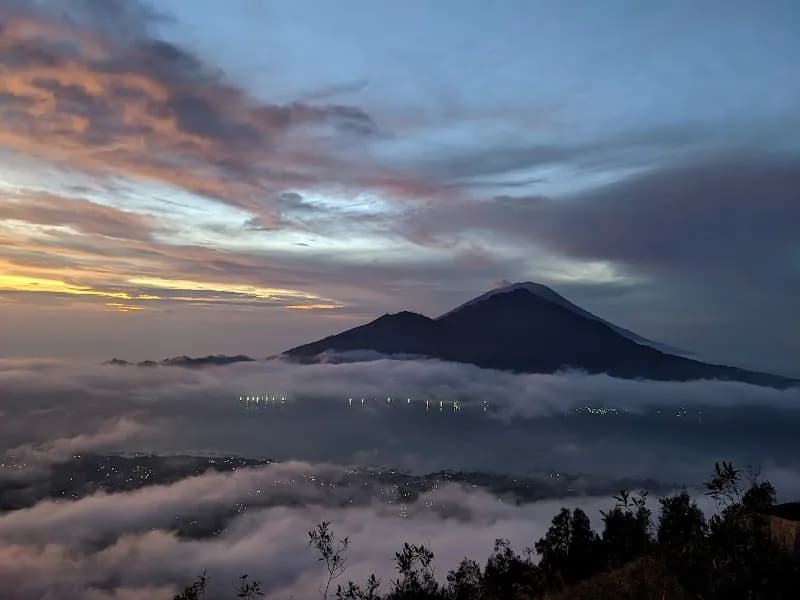 View of Mount Batur Sunrise Trekking Bali in Kintamani, Bali