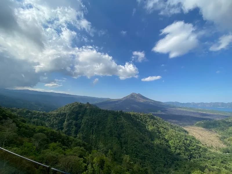 View of Mount Batur View Point in Kintamani, Bali