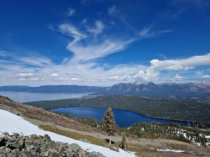 Mount Tallac Trail route in Lake Tahoe, CA