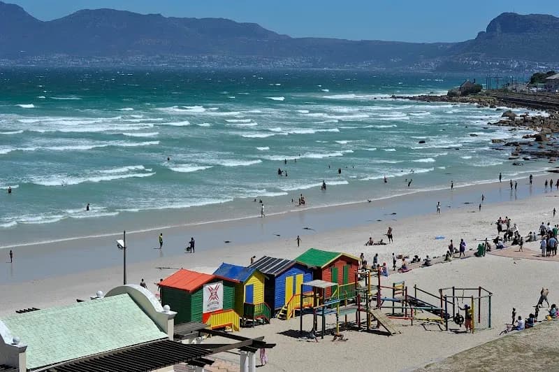View of Muizenberg Tidal Pool in Muizenberg, WC
