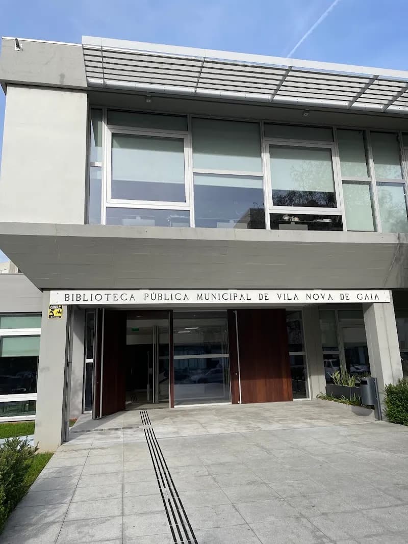 View of Municipal Library of Gaia in Vila Nova de Gaia, Porto