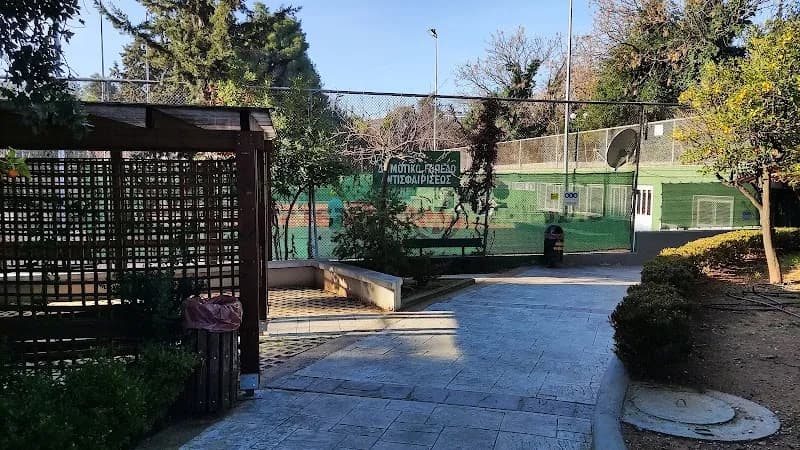 View of Municipal Tennis Court 1 in Psychiko, AT