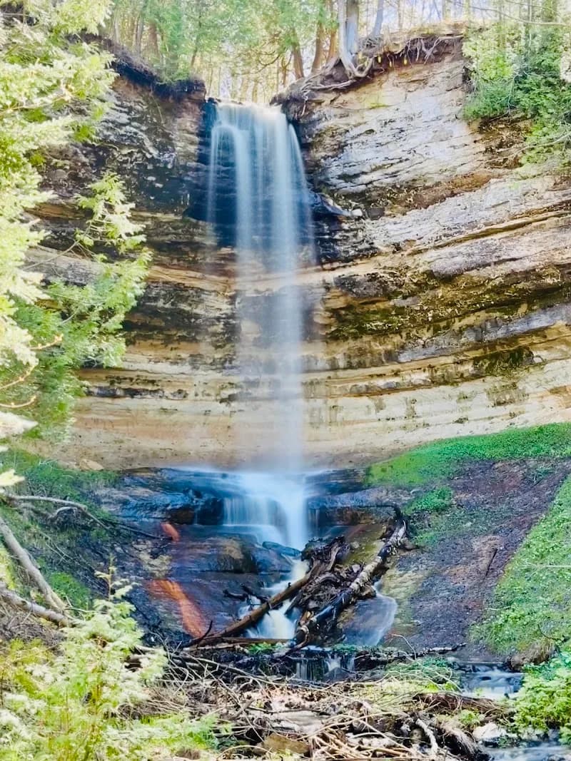 Munising Falls natural feature in Munising, MI