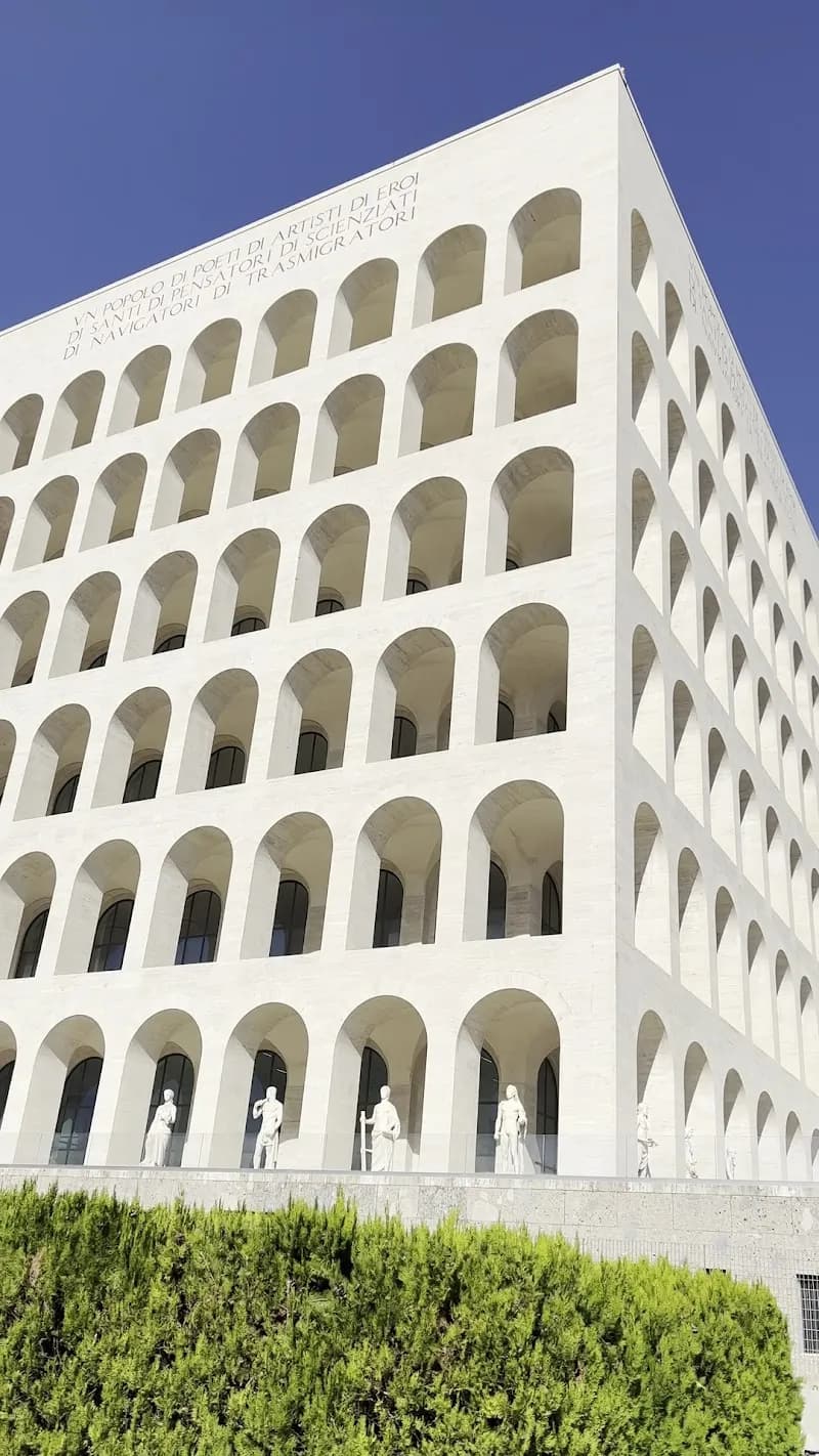 View of Museo della Civiltà Romana in EUR (Esposizione Universale Roma), Lazio