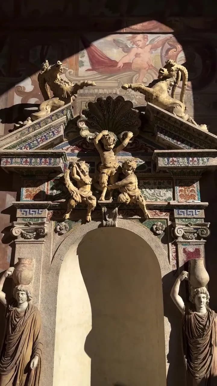 View of Museo Nazionale Romano, Palazzo Altemps in Rome, LZ