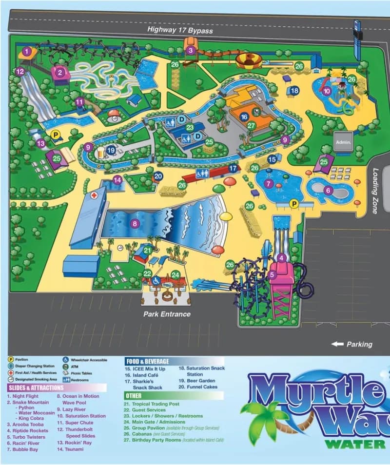 Myrtle Waves Water Park water park in Myrtle Beach, SC