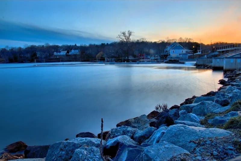 View of Mystic Lakes in Winchester, MA