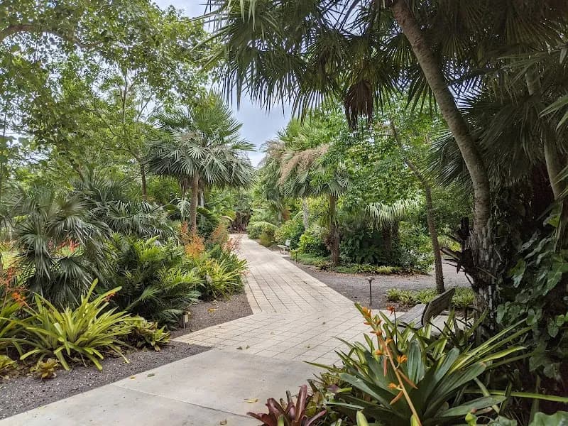View of Naples Botanical Garden in Fort Myers, FL