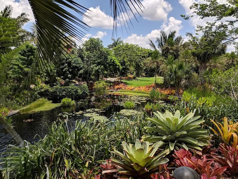 View of Naples Botanical Garden in Fort Myers, FL