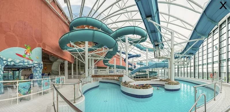 View of National Aquatic Centre in Dublin, DUB