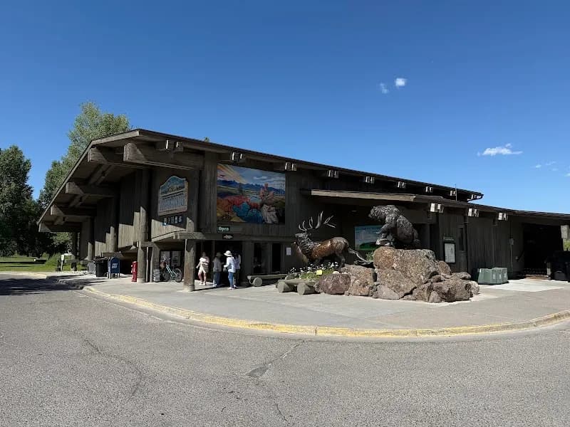 View of National Elk Refuge & Greater Yellowstone Visitor Center in Jackson, WY