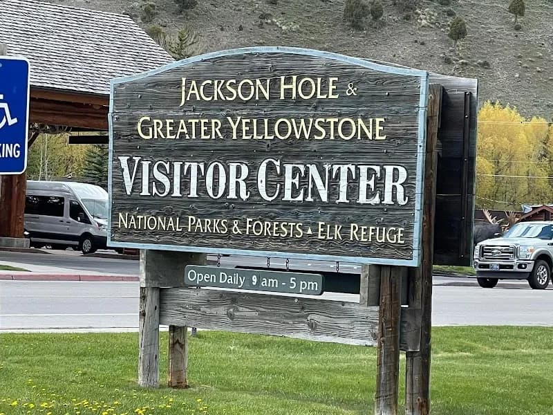 View of National Elk Refuge & Greater Yellowstone Visitor Center in Jackson, WY
