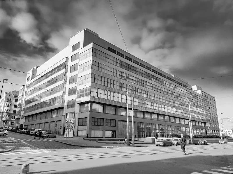 View of National Gallery Prague – Trade Fair Palace in Holešovice, CZ