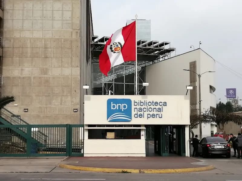 View of National Library of Peru in San Borja, Lima