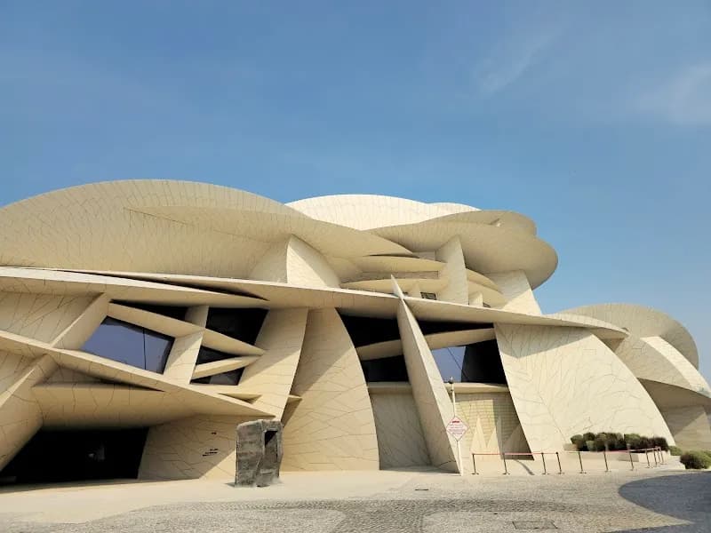 View of National Museum of Qatar in Doha, DOH