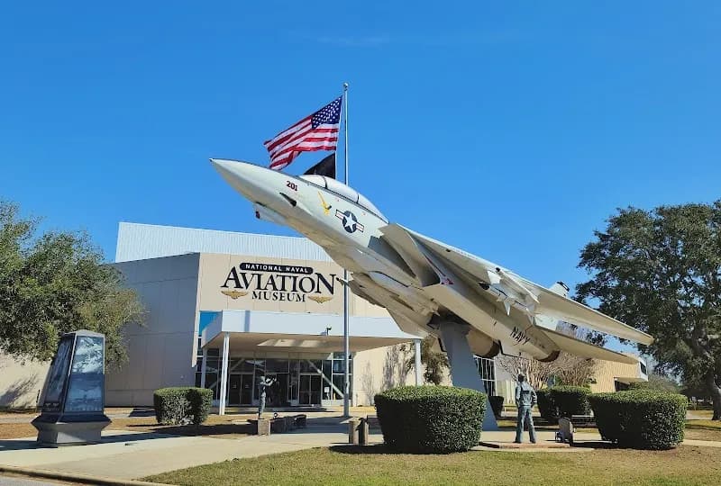 View of National Naval Aviation Museum in Pensacola, FL