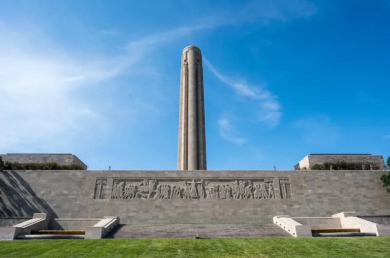View of National WWI Museum and Memorial in Kansas City, MO