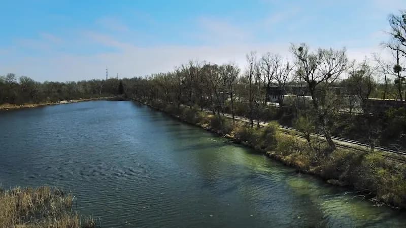 View of Nationalpark Donau-Auen - Eingang Wien-Lobau in Kagran, VIE