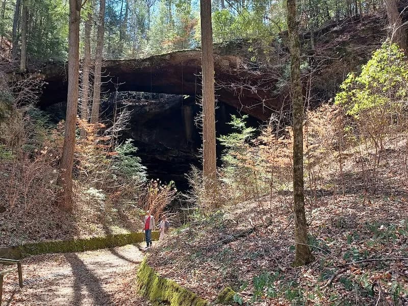 View of Natural Bridge Park in Valley Head, AL