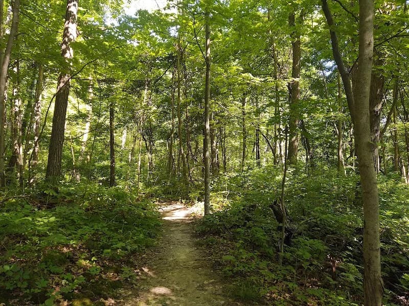 View of Natural Bridge State Park in Wisconsin Dells, WI