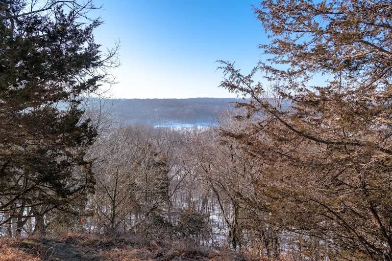 View of Natural Bridge State Park in Wisconsin Dells, WI