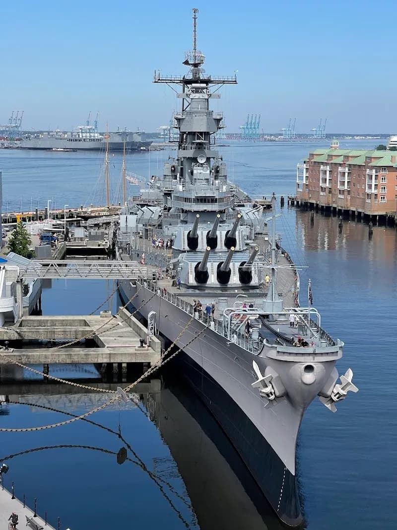 View of Nauticus in Virginia Beach, VA