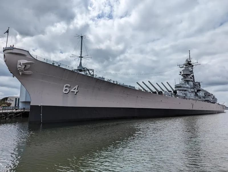 View of Nauticus in Virginia Beach, VA