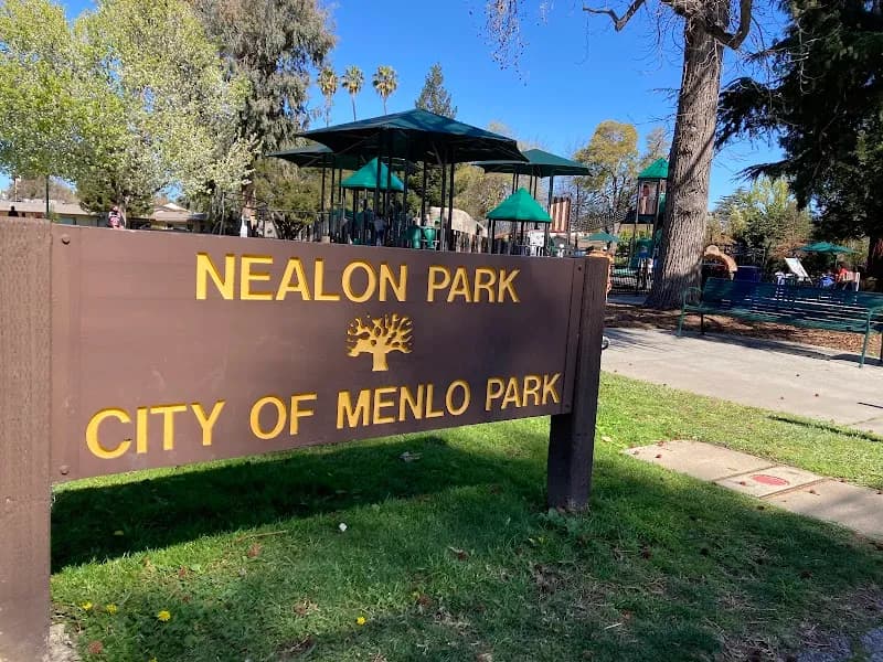 View of Nealon Park in Menlo Park, CA
