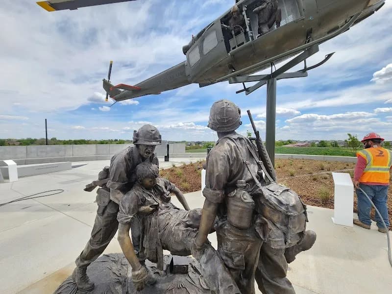 View of Nebraska Vietnam Veterans Memorial in Ralston, NE