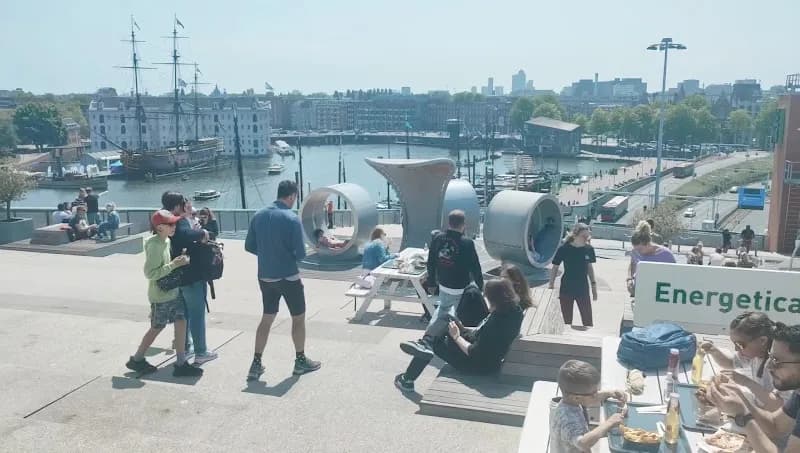 View of NEMO Science Museum in Amsterdam, NH