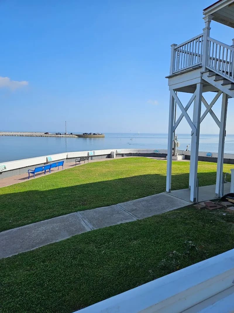 View of New Canal Lighthouse in Lakeshore, LA
