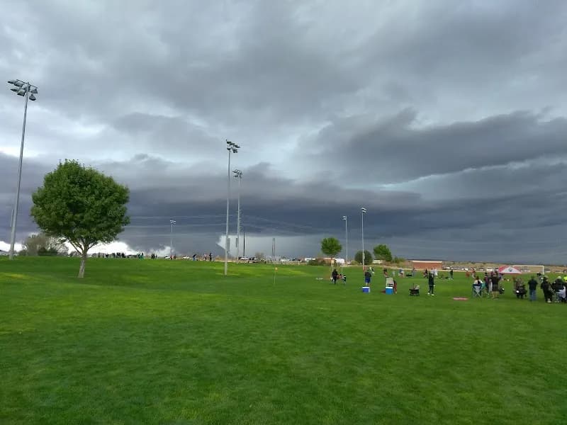 View of New Mexico Soccer Tournament Complex in Bernalillo, NM