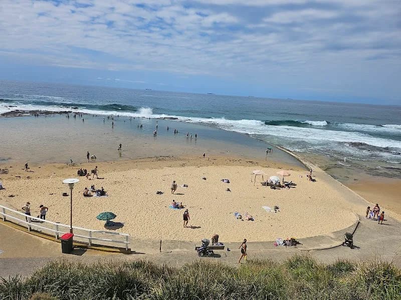 View of Newcastle Beach in Newcastle, NSW