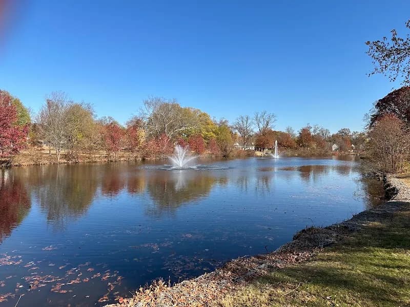 View of Newton Lake Park in Collingswood, NJ