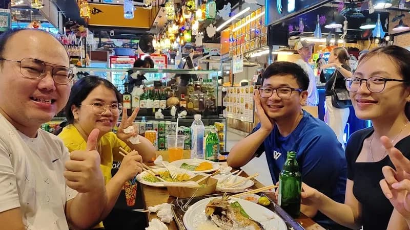 View of Nha Be Local Market Food Court in Nha Be, HCMC
