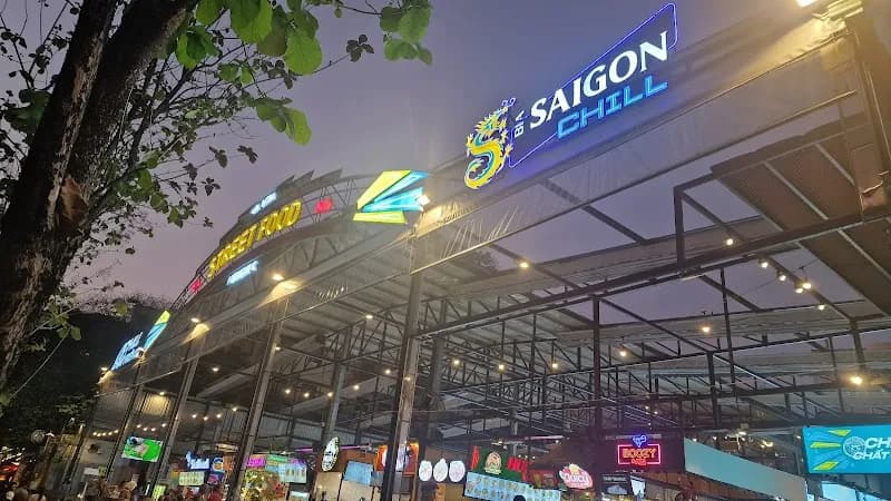 View of Nha Be Local Market Food Court in Nha Be, HCMC