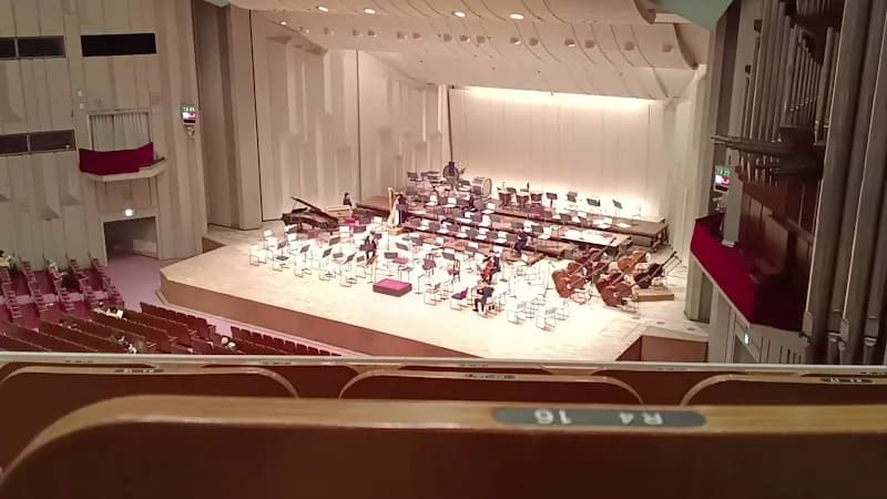 View of NHK Broadcasting Center in Shibuya, Tokyo