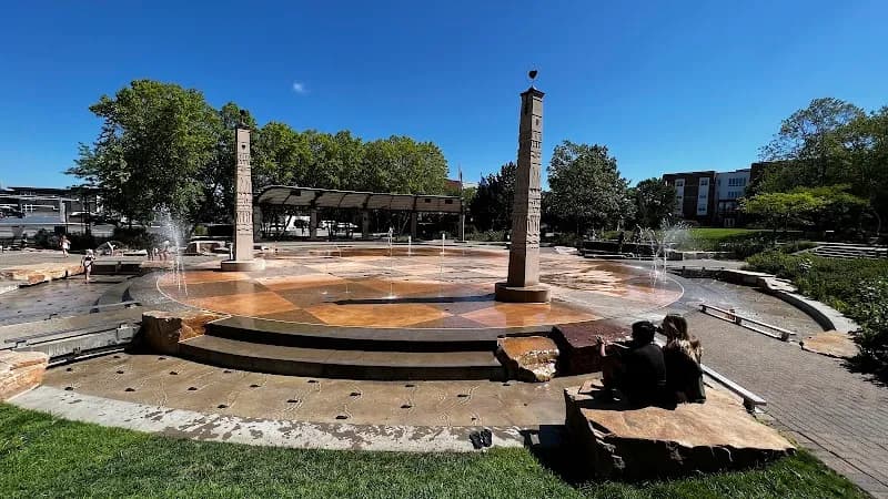 View of Nicollet Commons Park in Burnsville, MN