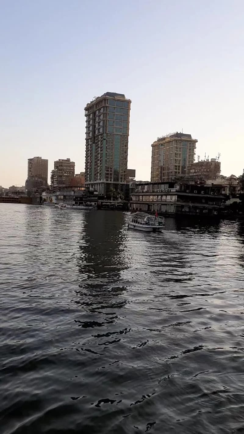 View of Nile-side Corniche Parks in Cairo, CAI