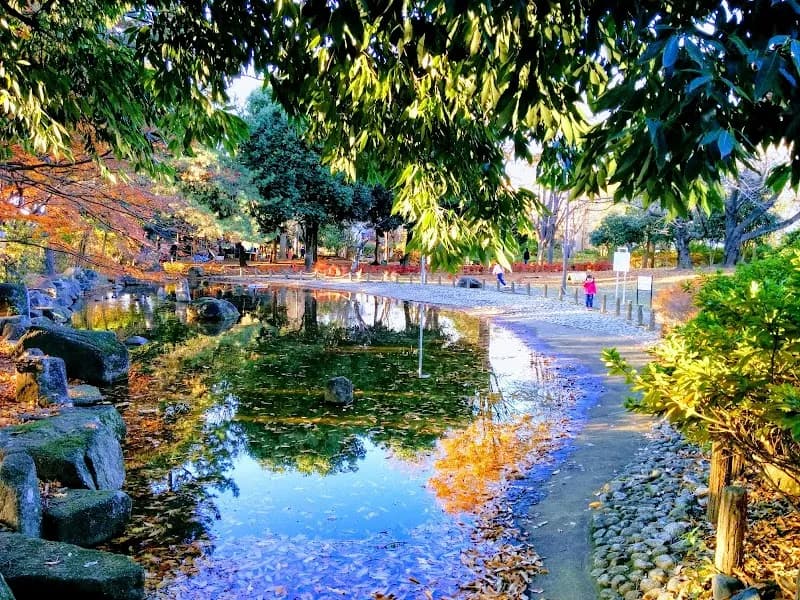 View of Nishigawara Park in Komae, Tokyo